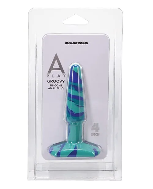 A Play 4 Inch Groovy Silicone Anal Plug