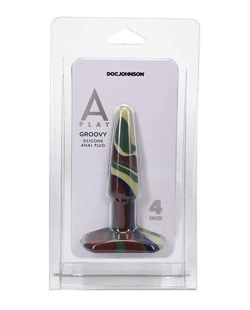 A Play 4" Groovy Silicone Anal Plug