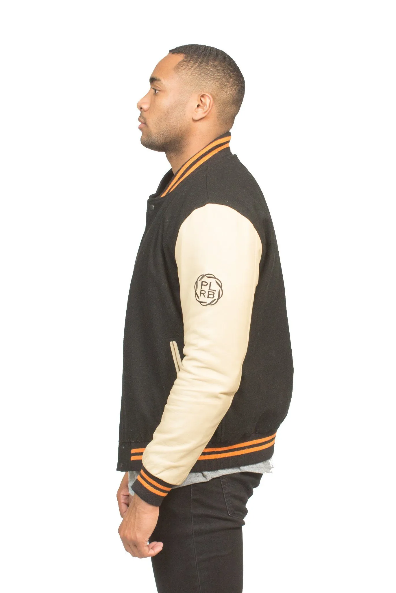 ALL CITY VARSITY JACKET IN BLACK