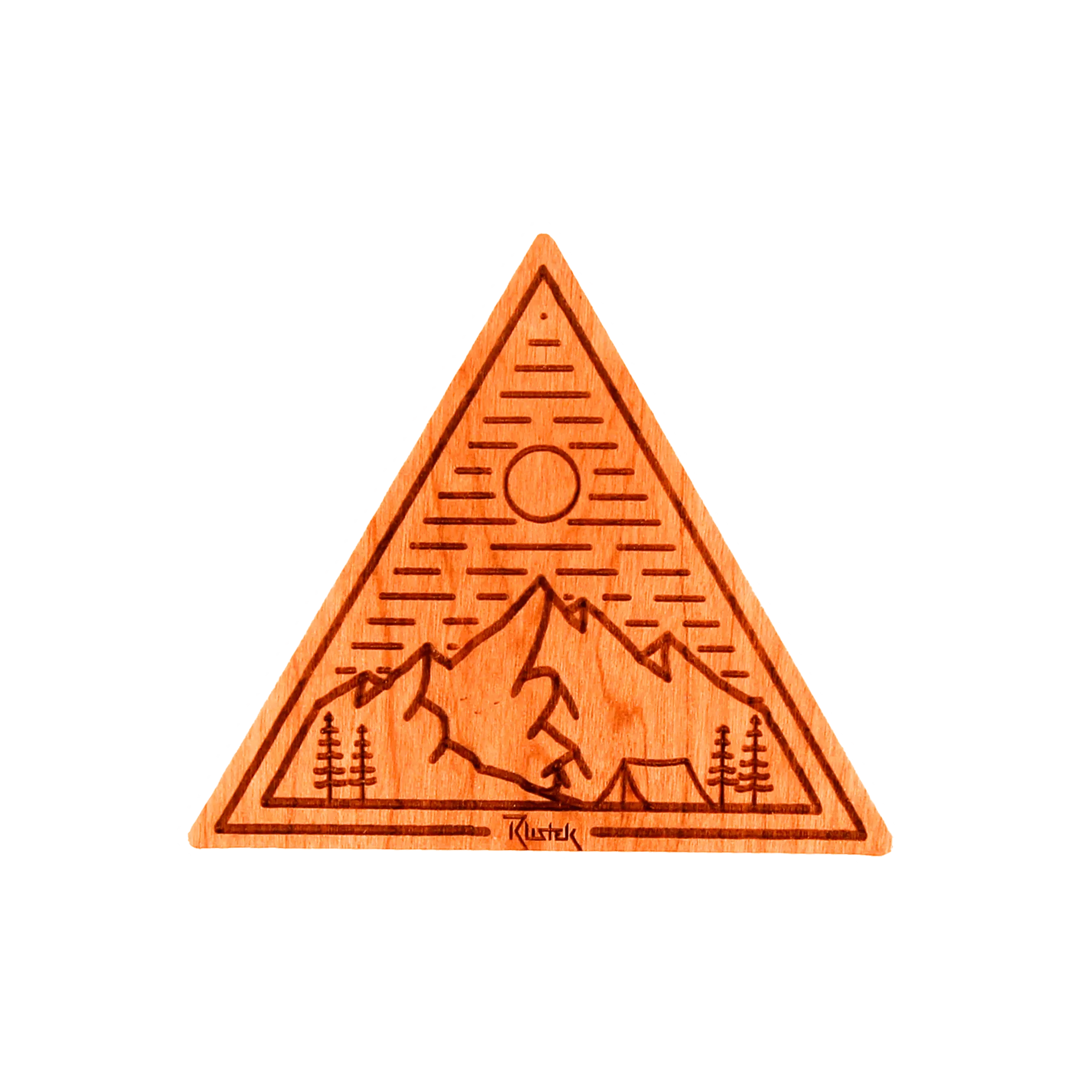 Base Camp Triangle Wood Sticker