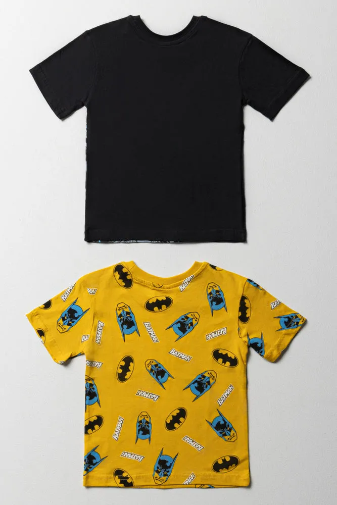 Batman 2 Pack T- Shirt Black