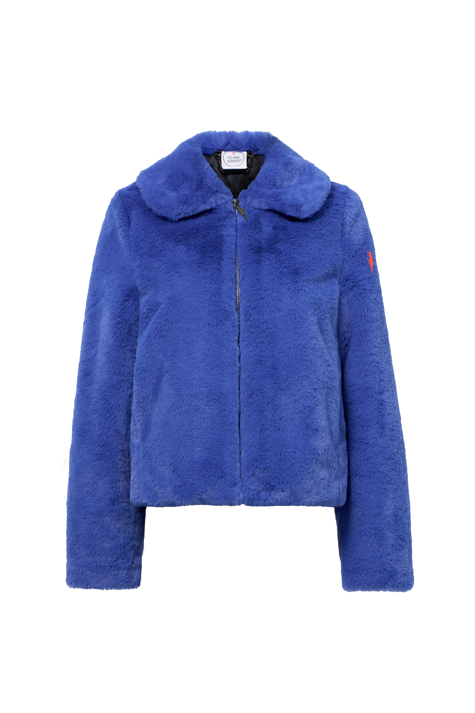 Blue Faux Fur Jacket