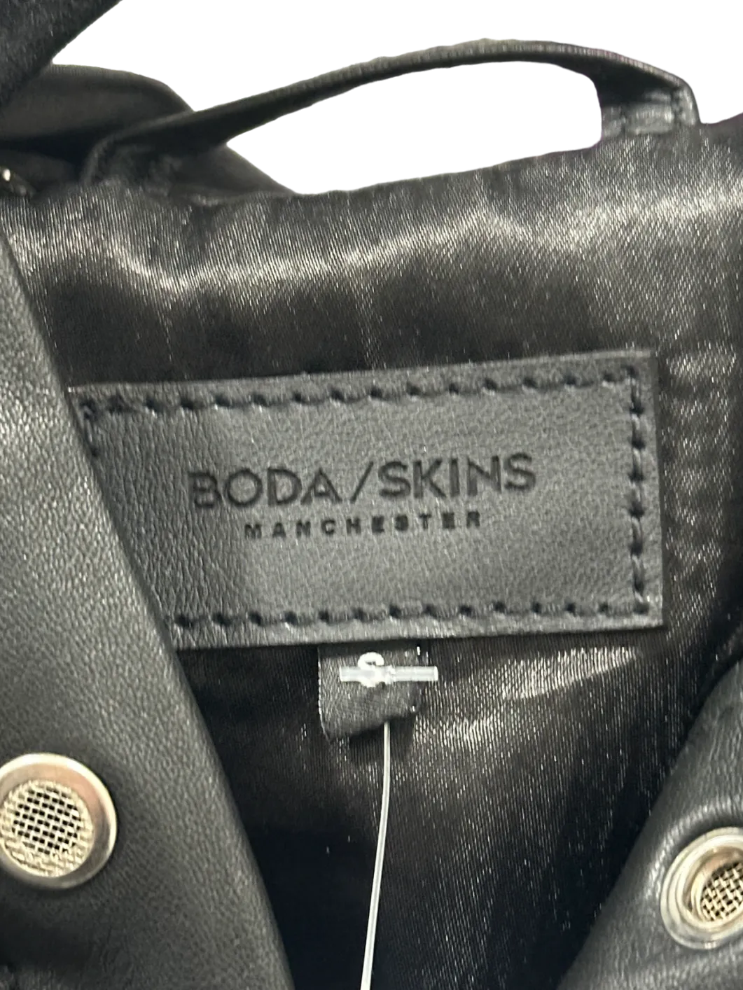 Boda Skins Black “Rosie” Varsity Jacket UK S