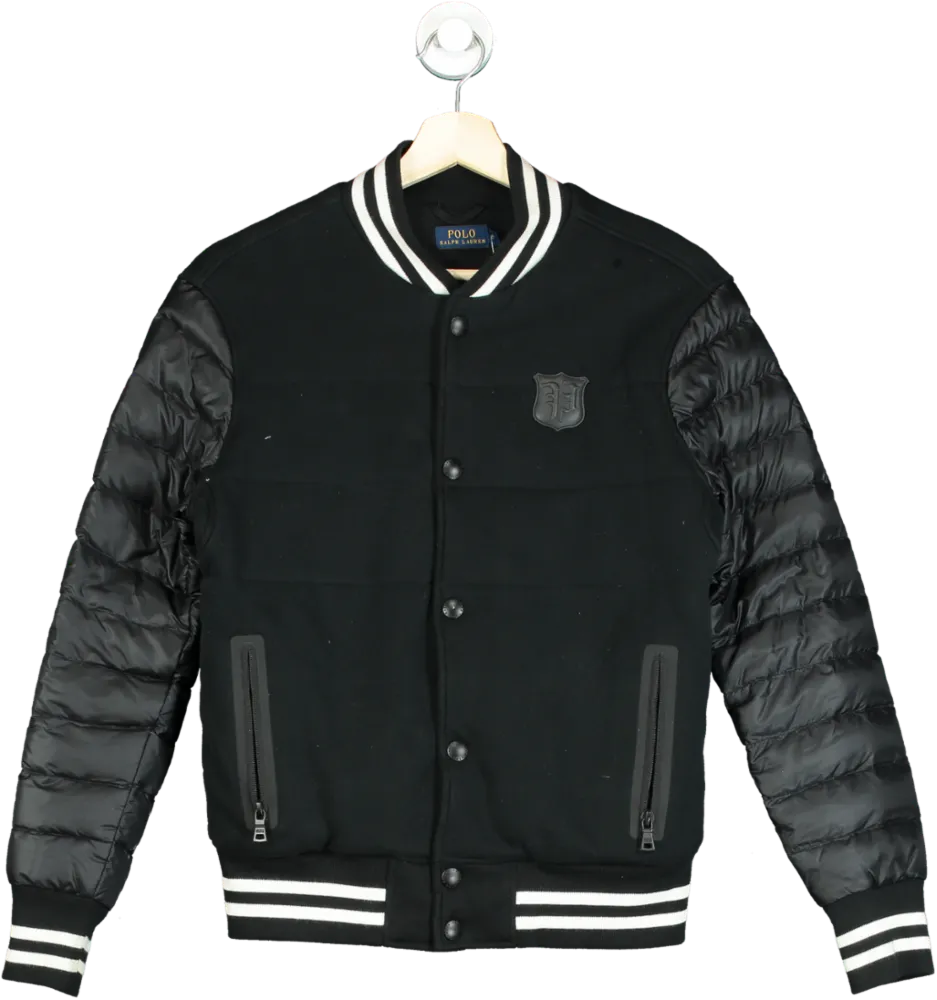 Boda Skins Black “Rosie” Varsity Jacket UK S