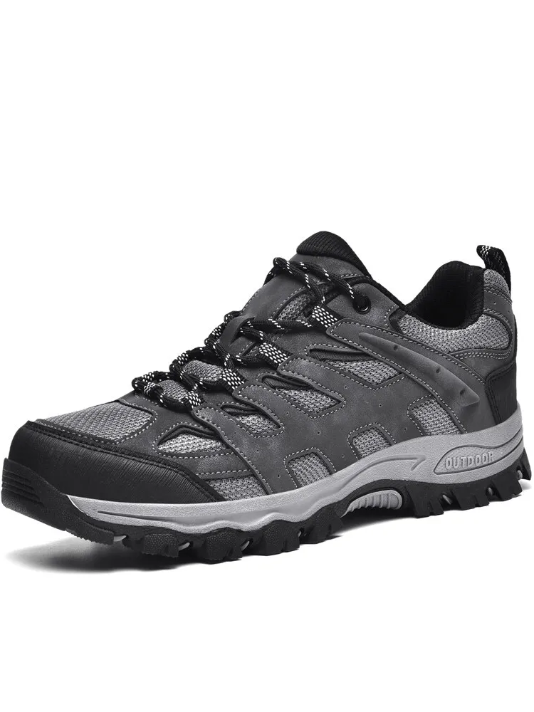 Breathable Non-slip Hiking Shoes for Men with Laces - SF1411