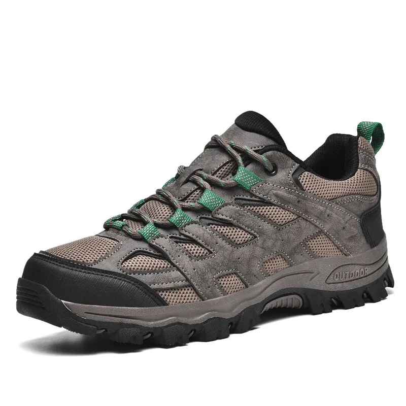 Breathable Non-slip Hiking Shoes for Men with Laces - SF1411