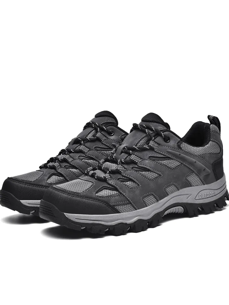 Breathable Non-slip Hiking Shoes for Men with Laces - SF1411