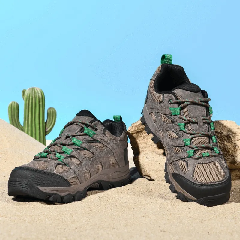 Breathable Non-slip Hiking Shoes for Men with Laces - SF1411