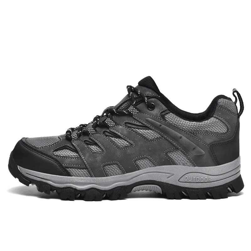 Breathable Non-slip Hiking Shoes for Men with Laces - SF1411