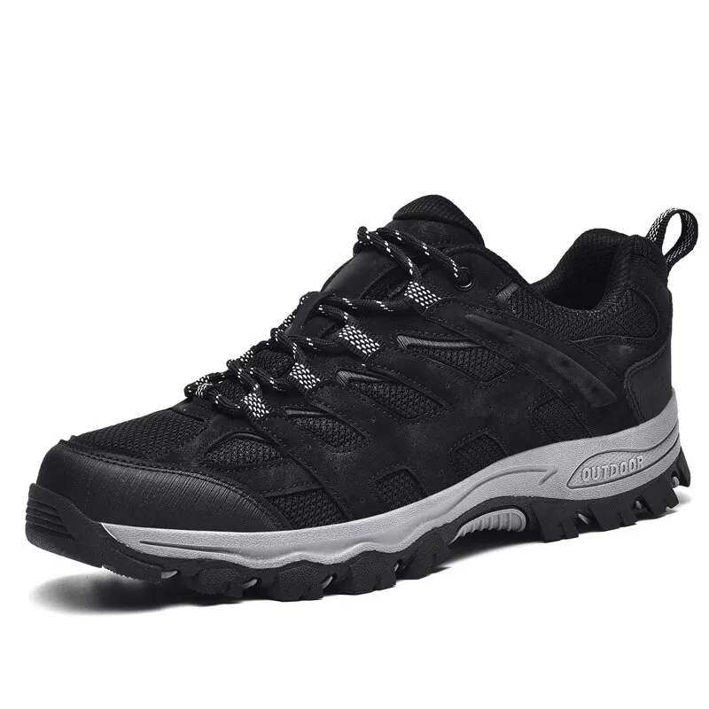 Breathable Non-slip Hiking Shoes for Men with Laces - SF1411