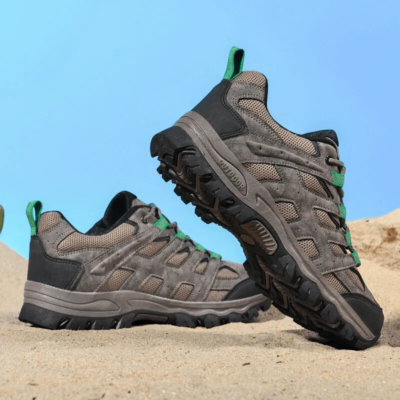 Breathable Non-slip Hiking Shoes for Men with Laces - SF1411