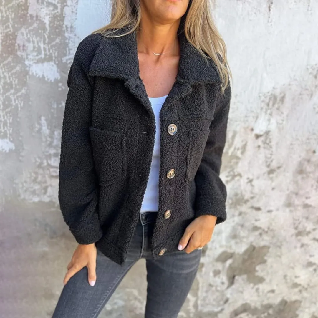 Buttoned Sherpa Jacket