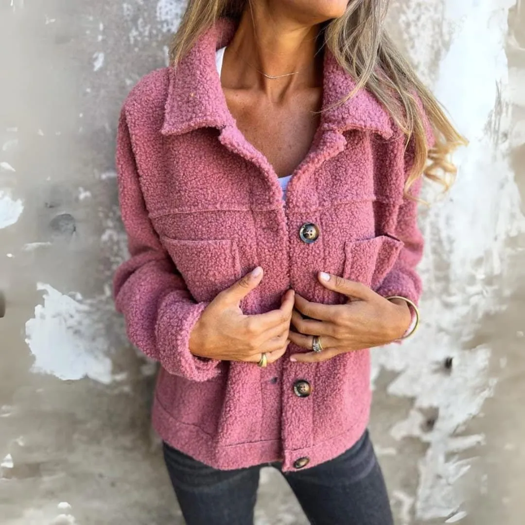 Buttoned Sherpa Jacket