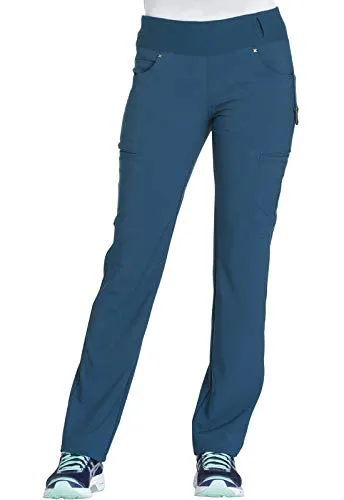 Cherokee CK002 Women's Iflex Mid Rise Straight Leg Pull-on Pant