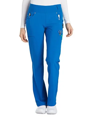 Cherokee CK002 Women's Iflex Mid Rise Straight Leg Pull-on Pant