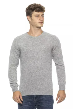 Conte of Florence Silver Wool Men's Sweater