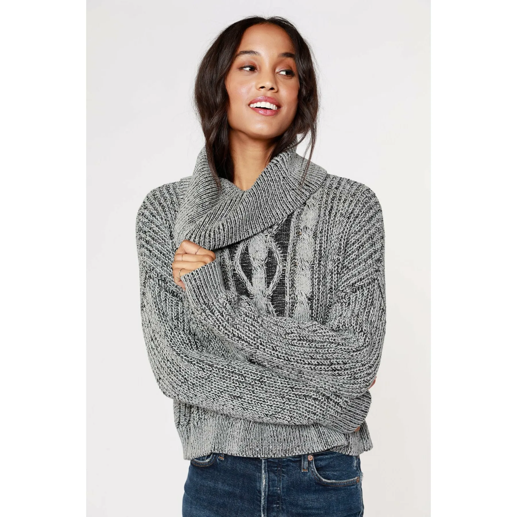 Cropped Turtleneck Sweater