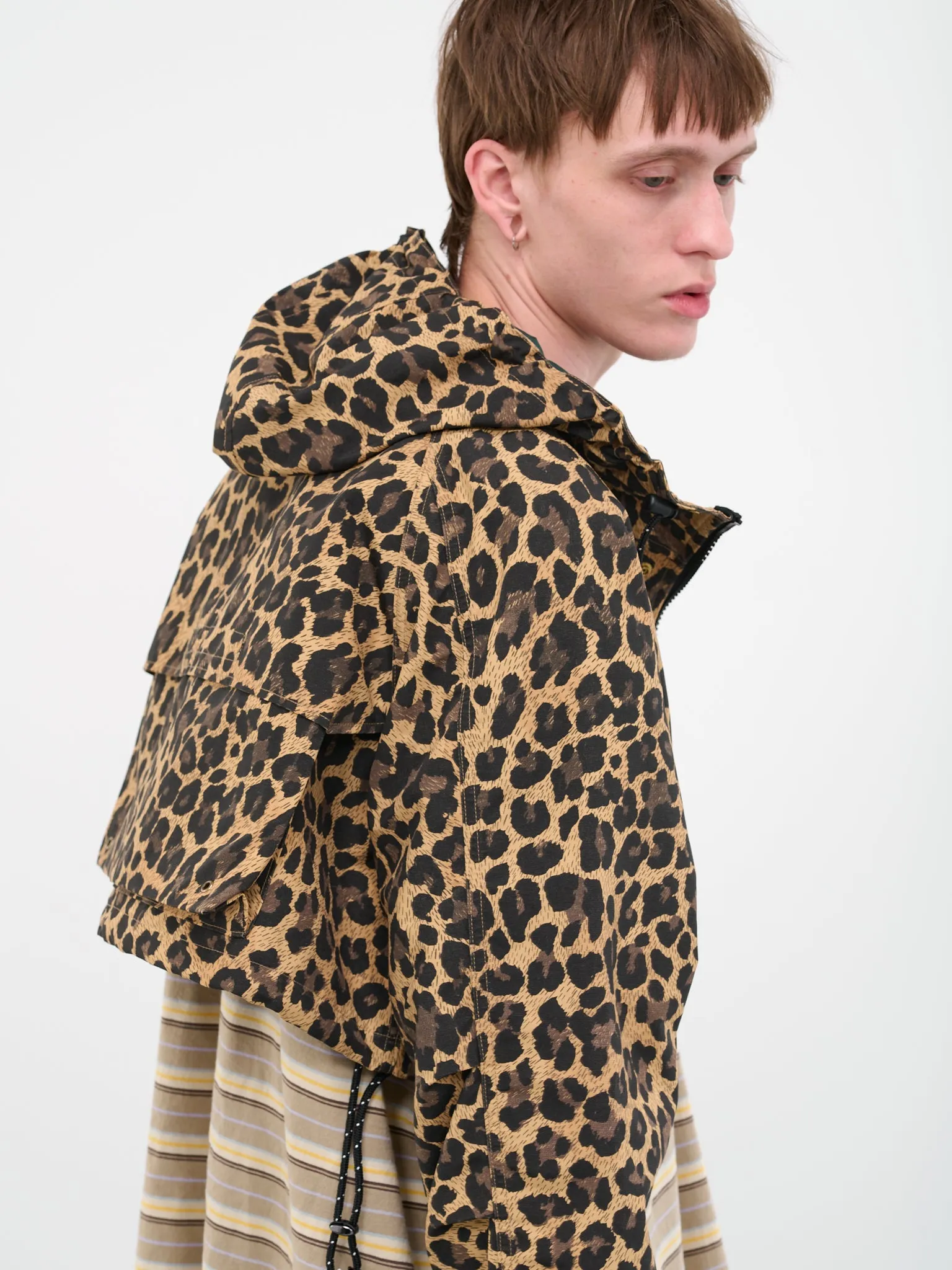 Cross Leopard Gale Parka (K2303LJ042-BROWN)