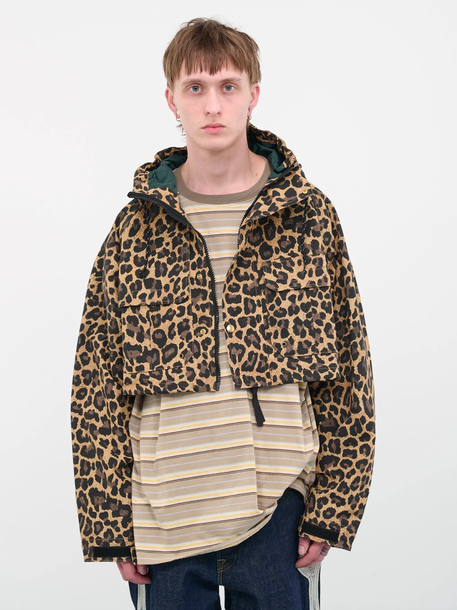 Cross Leopard Gale Parka (K2303LJ042-BROWN)