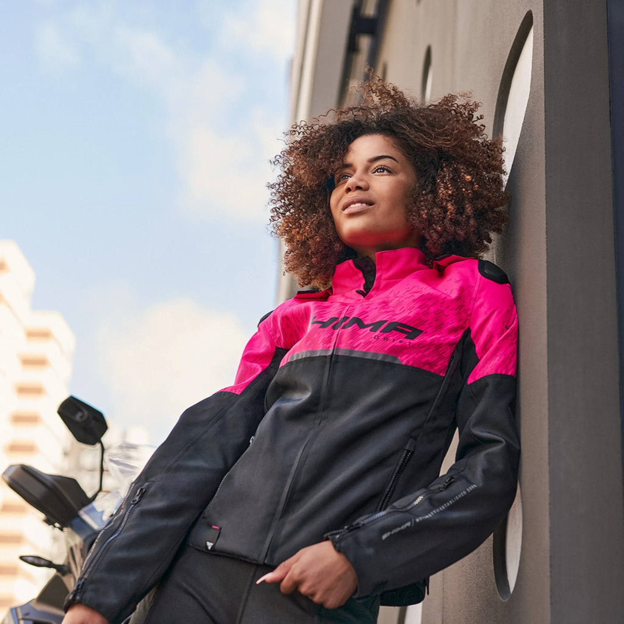 DRIFT LADY -  Summer Motorcycle Jacket - Pink