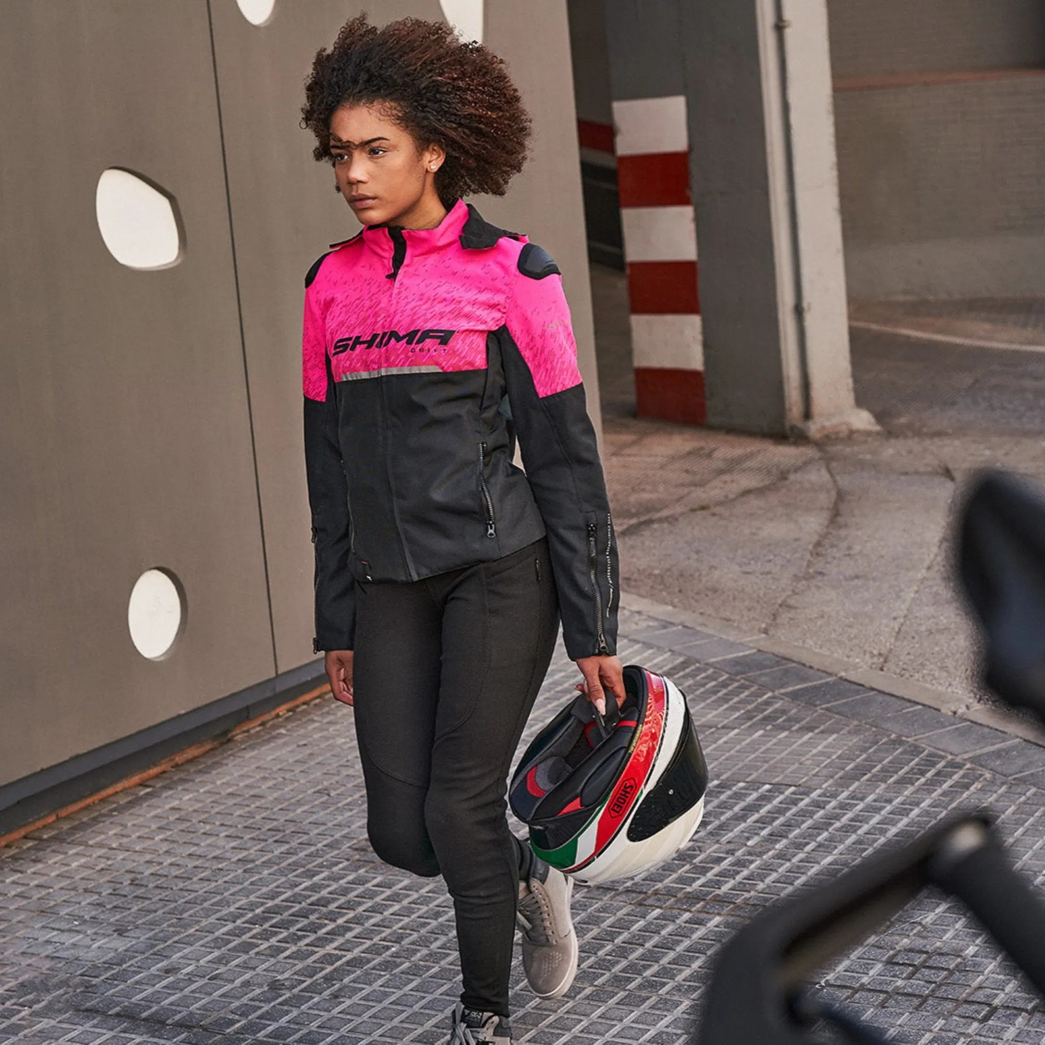 DRIFT LADY -  Summer Motorcycle Jacket - Pink