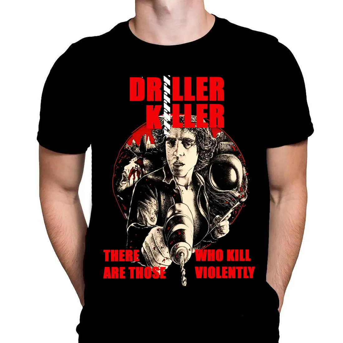 DRILLER KILLER - Classic B-Movie Art - T-Shirt