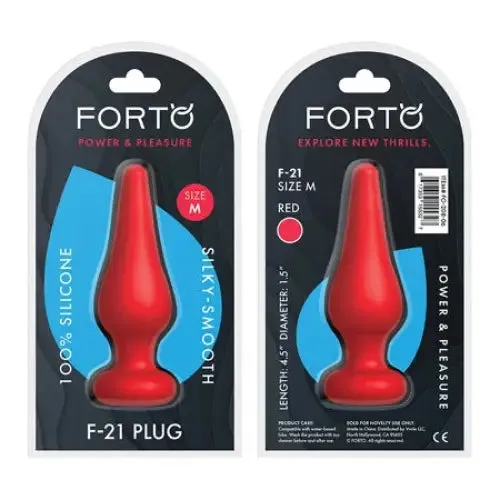 Forto F-21 Tear Drop Silicone Anal Plug