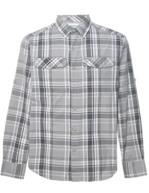 Grey & White Columbia Checked Shirt - S