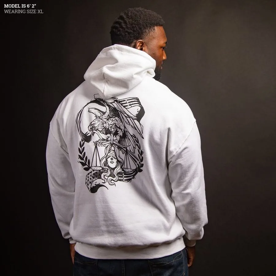 Liberty & Justice Hoodie - White