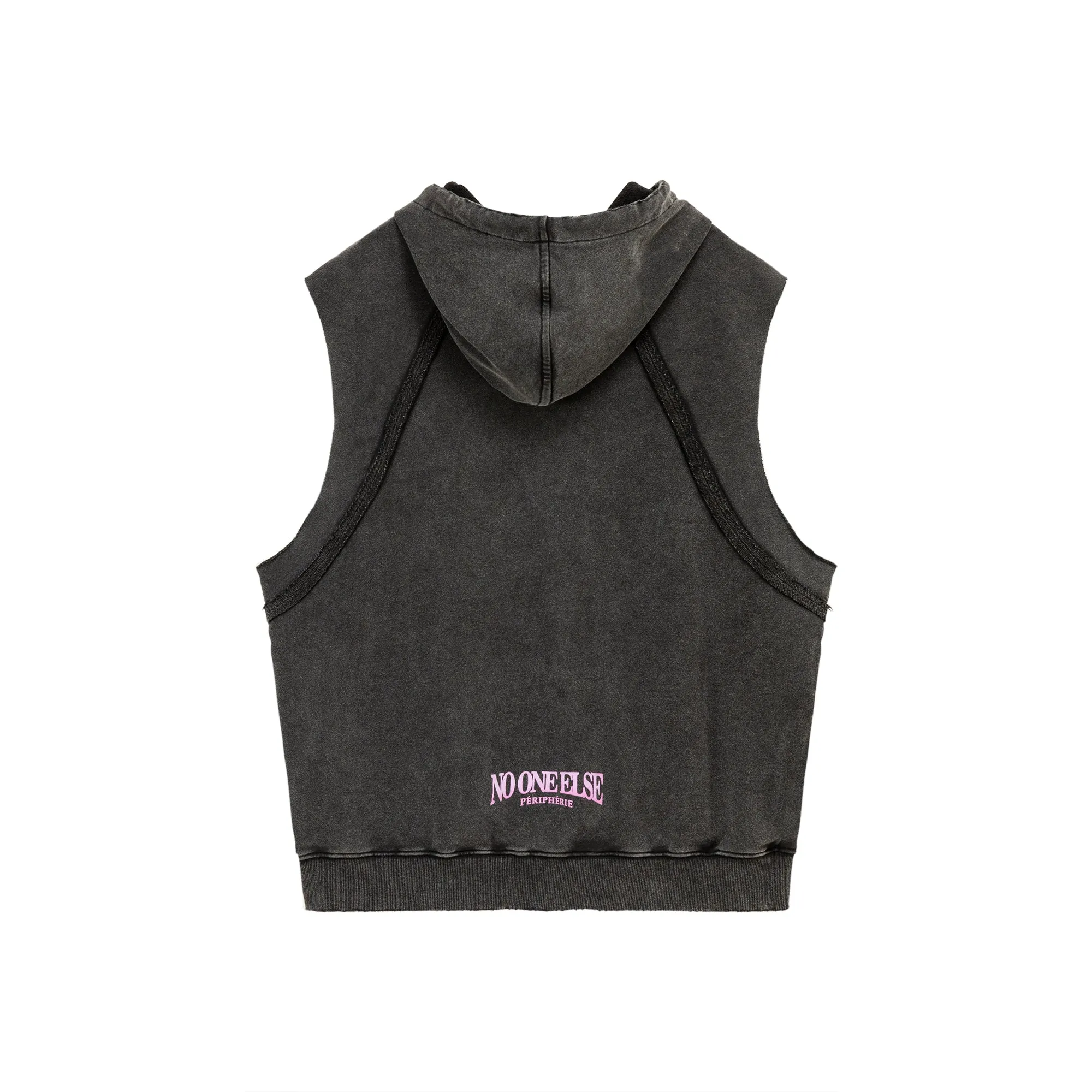 Logo Loose Fit Hooded Vest