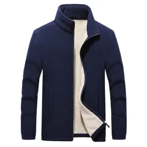 Mens Thick Fleece Jackets Men Outwear Sportswear Wool Liner Warm Jackets Coats Man Thermal Coat Men Winter Coat