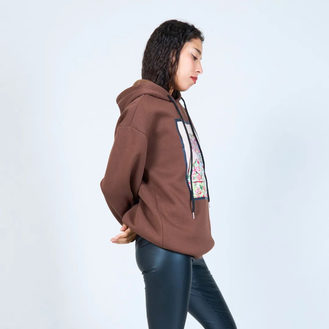 Modern hoodie with vibrant animal graphic wholesale