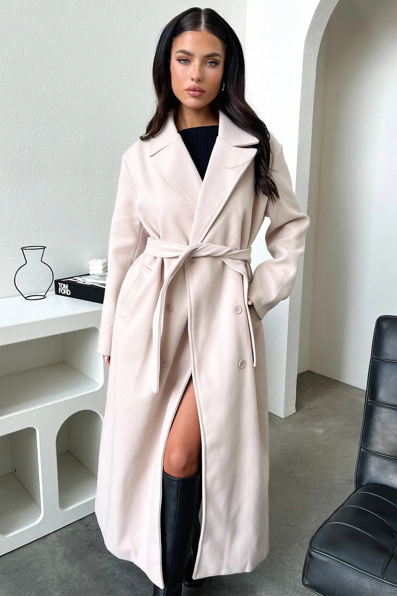 Odelia Coat - Nude