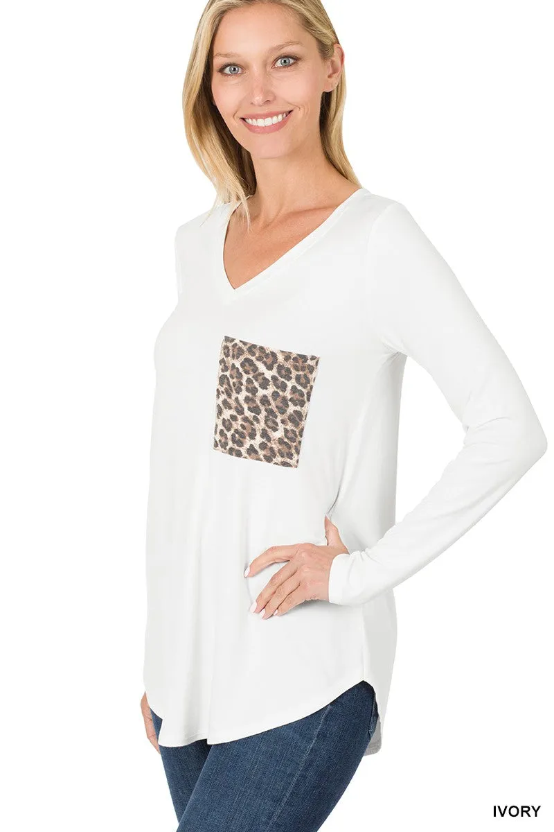 Out of Pocket Jungle Pocket Long Sleeve Tops