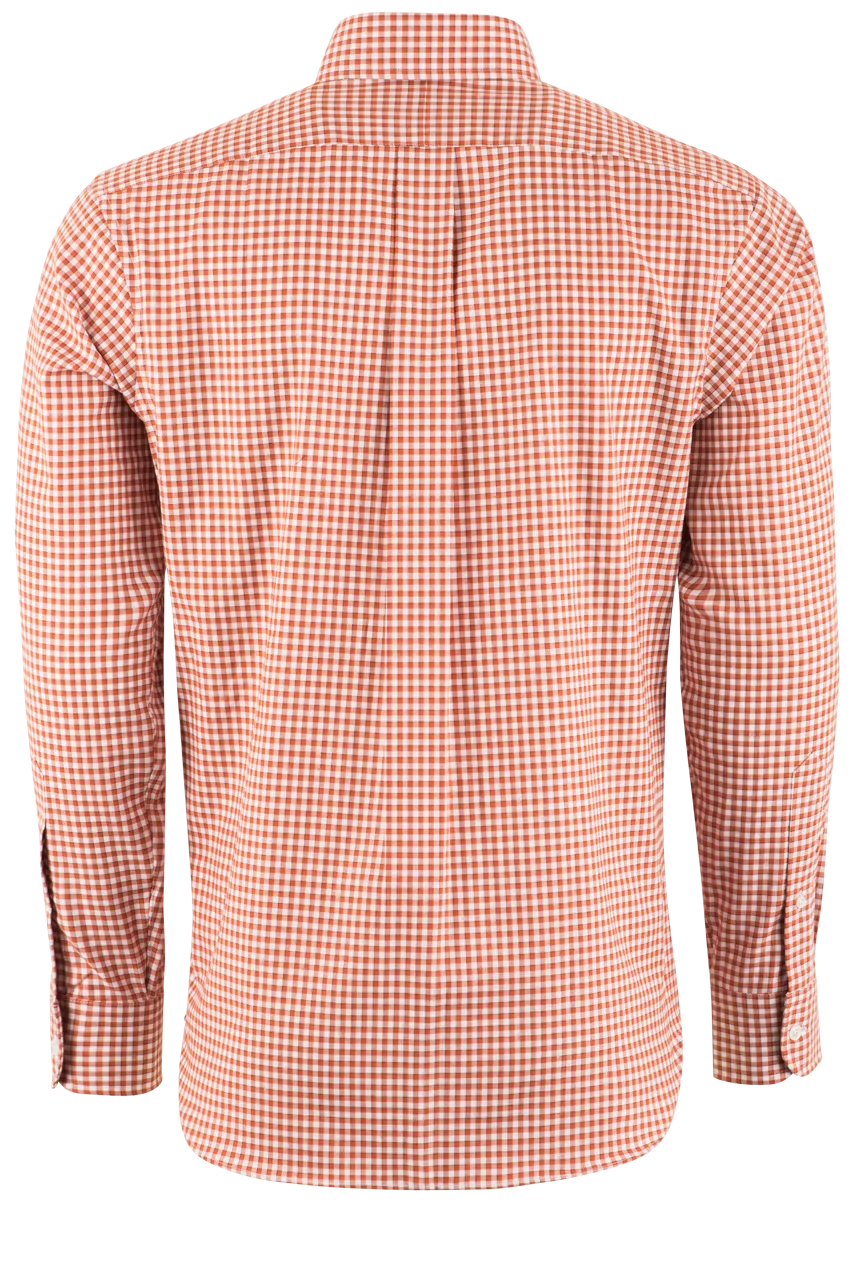 Pinto Ranch YY Collection Classic Sport Shirt - Orange Check