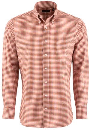 Pinto Ranch YY Collection Classic Sport Shirt - Orange Check