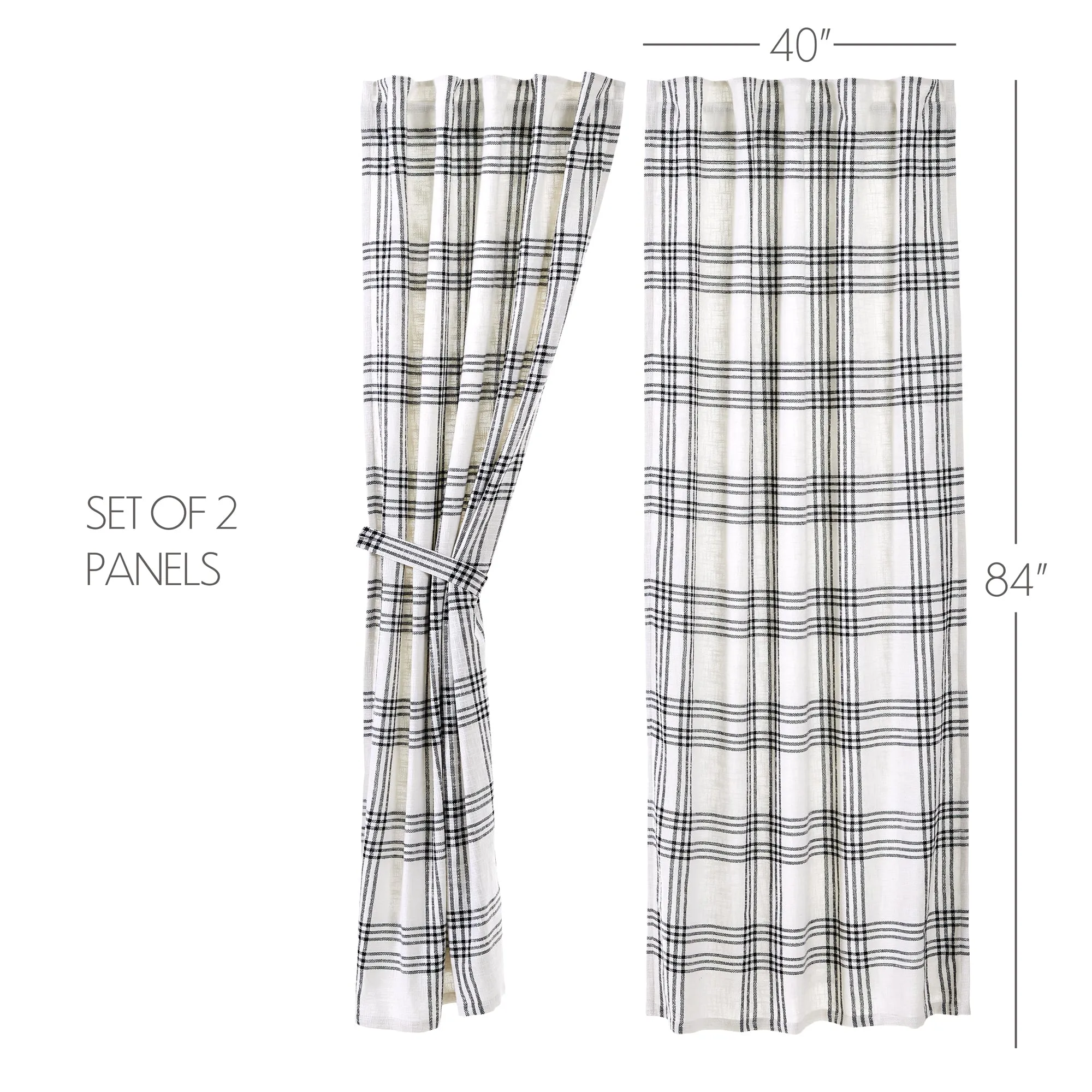 Plaid Panel Set of 2