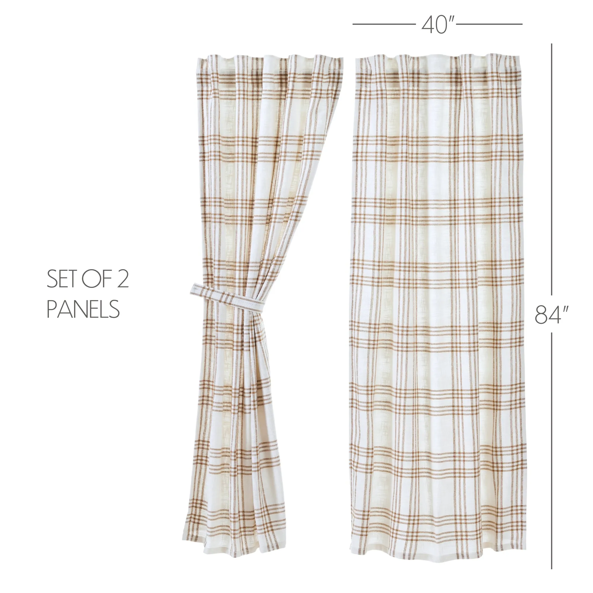 Plaid Panel Set of 2