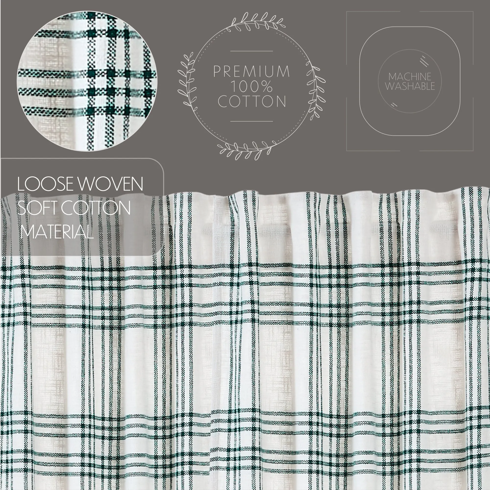 Plaid Panel Set of 2