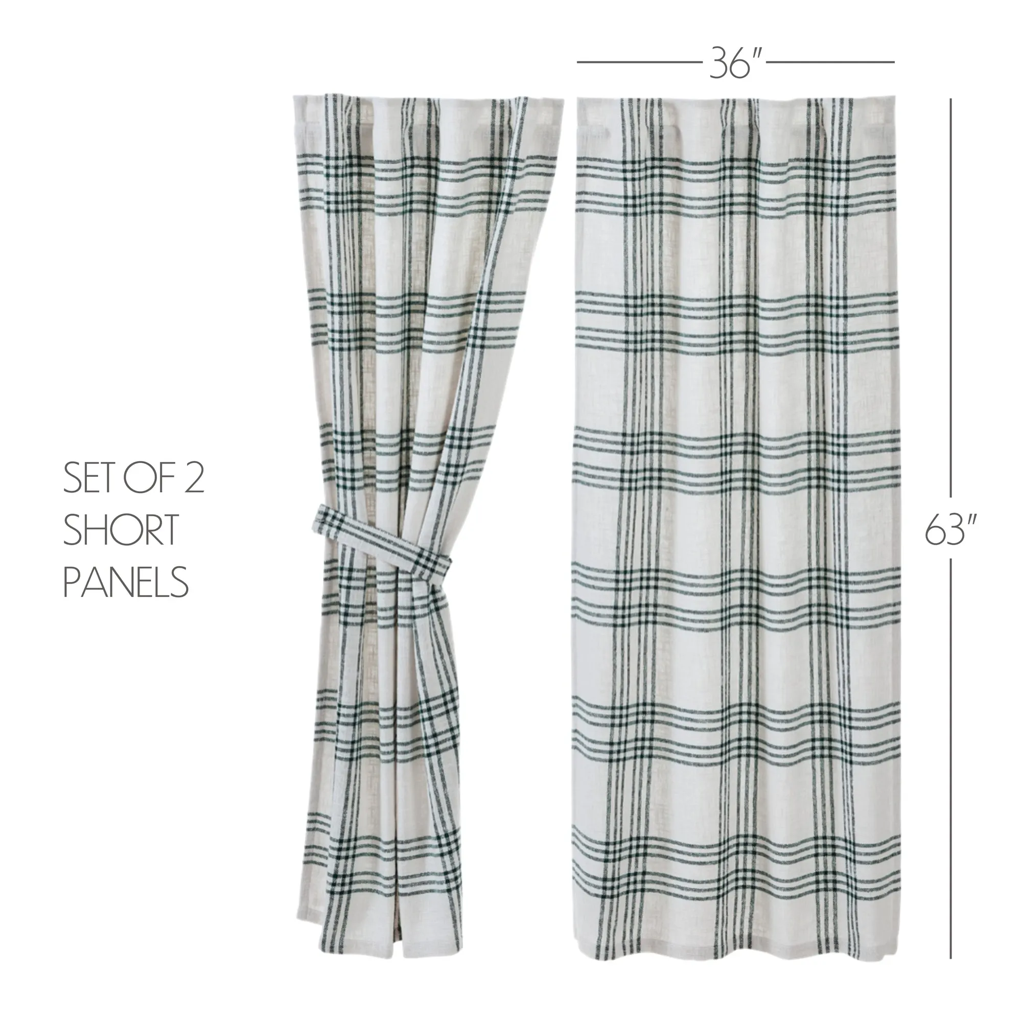 Plaid Panel Set of 2