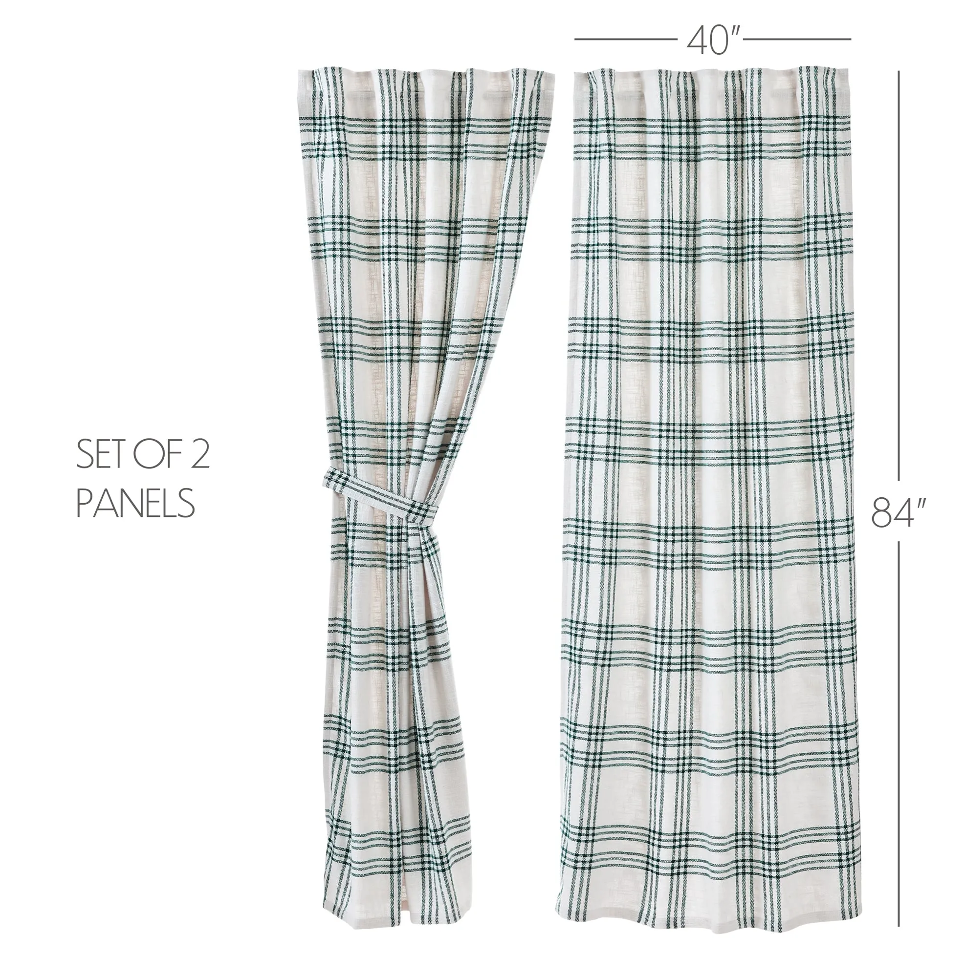 Plaid Panel Set of 2