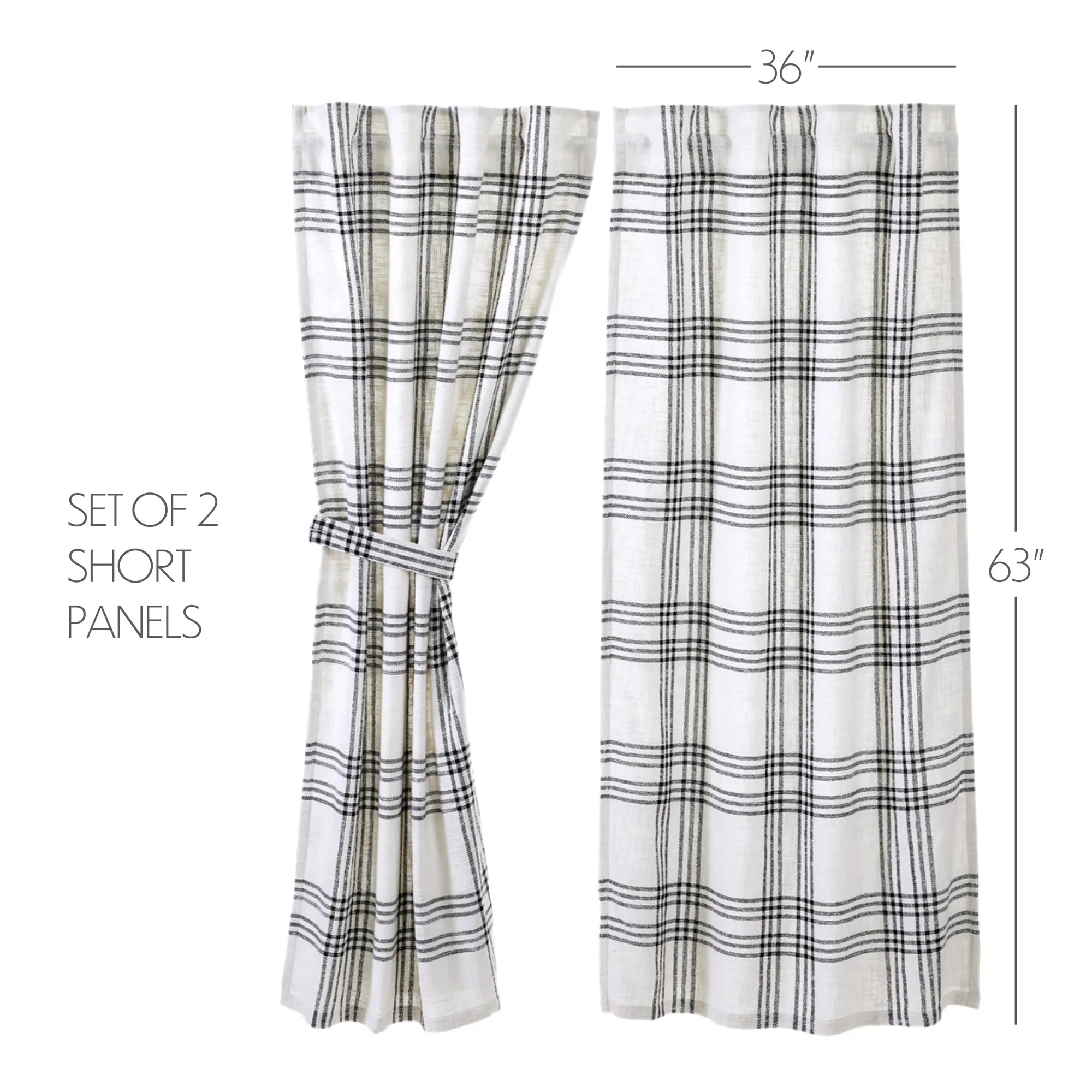 Plaid Panel Set of 2