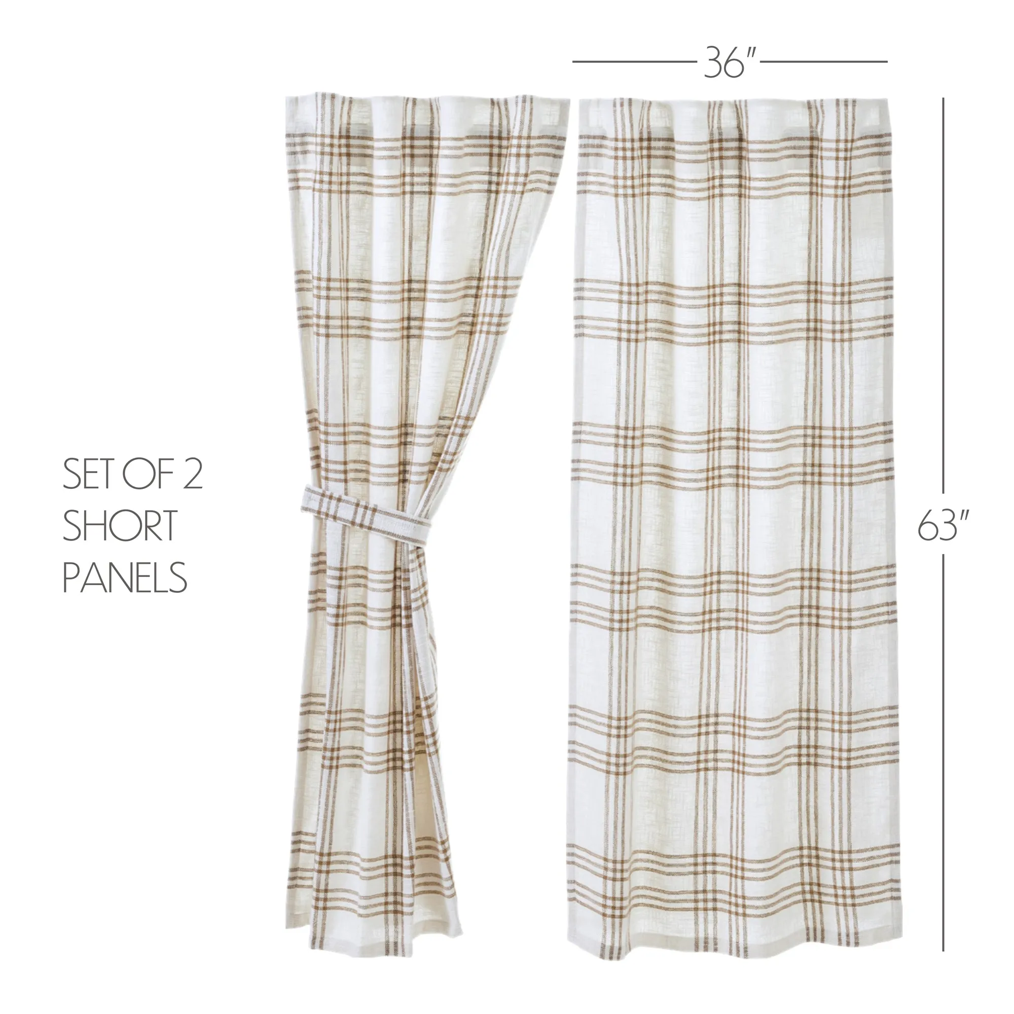 Plaid Panel Set of 2