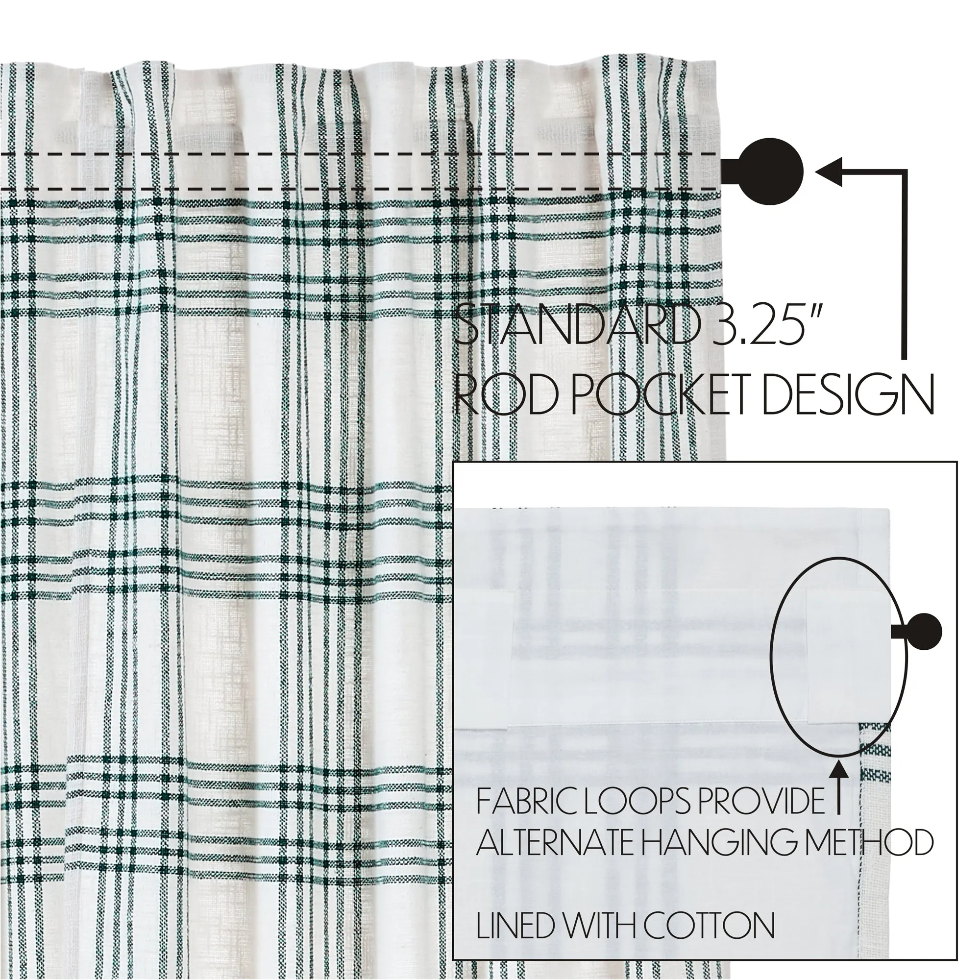 Plaid Panel Set of 2