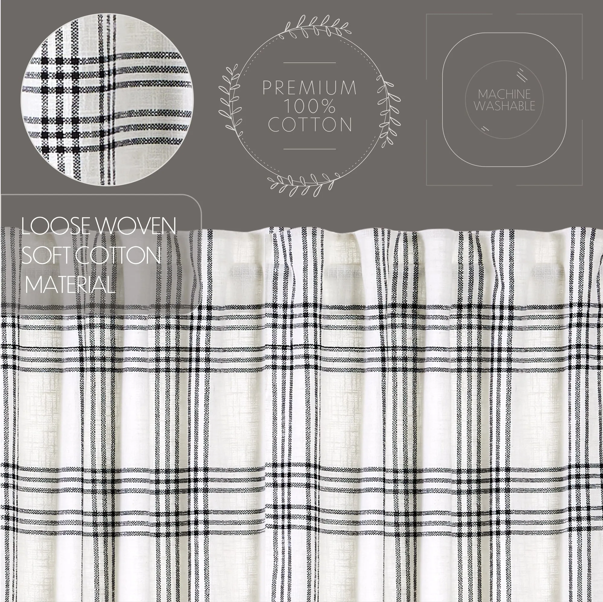 Plaid Panel Set of 2