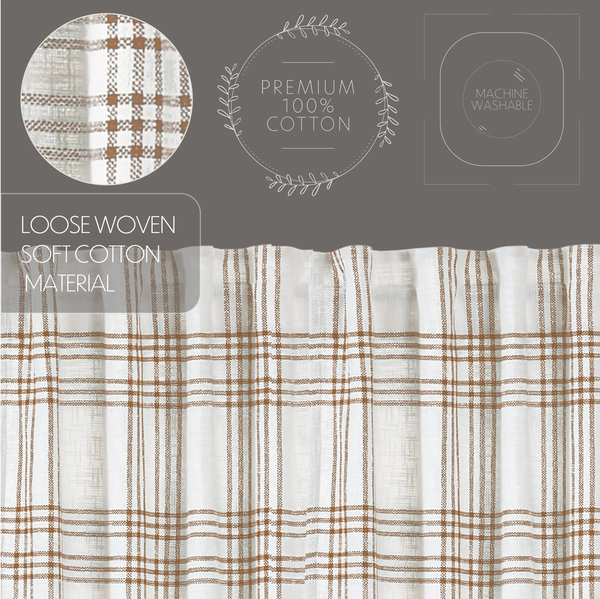 Plaid Panel Set of 2