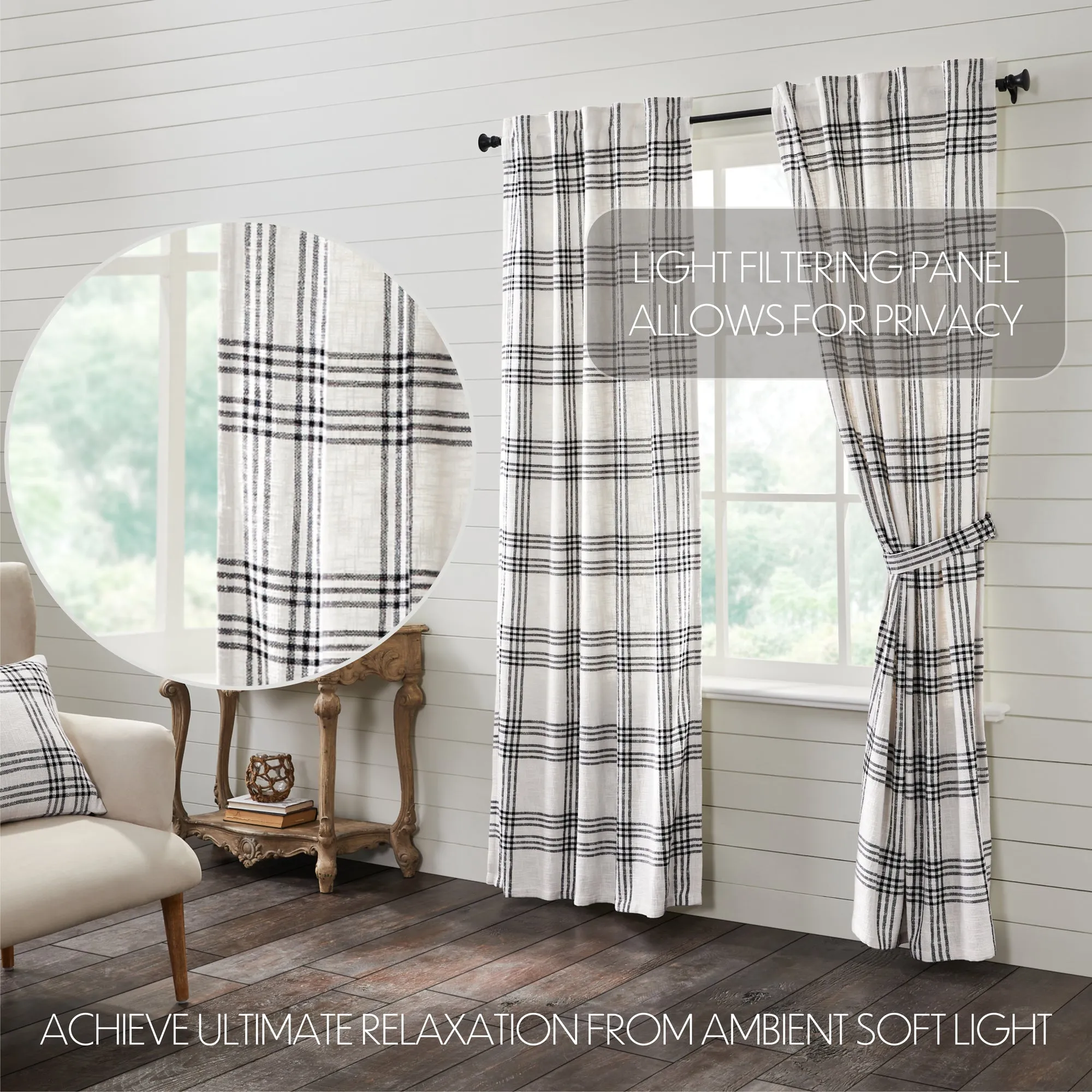 Plaid Panel Set of 2