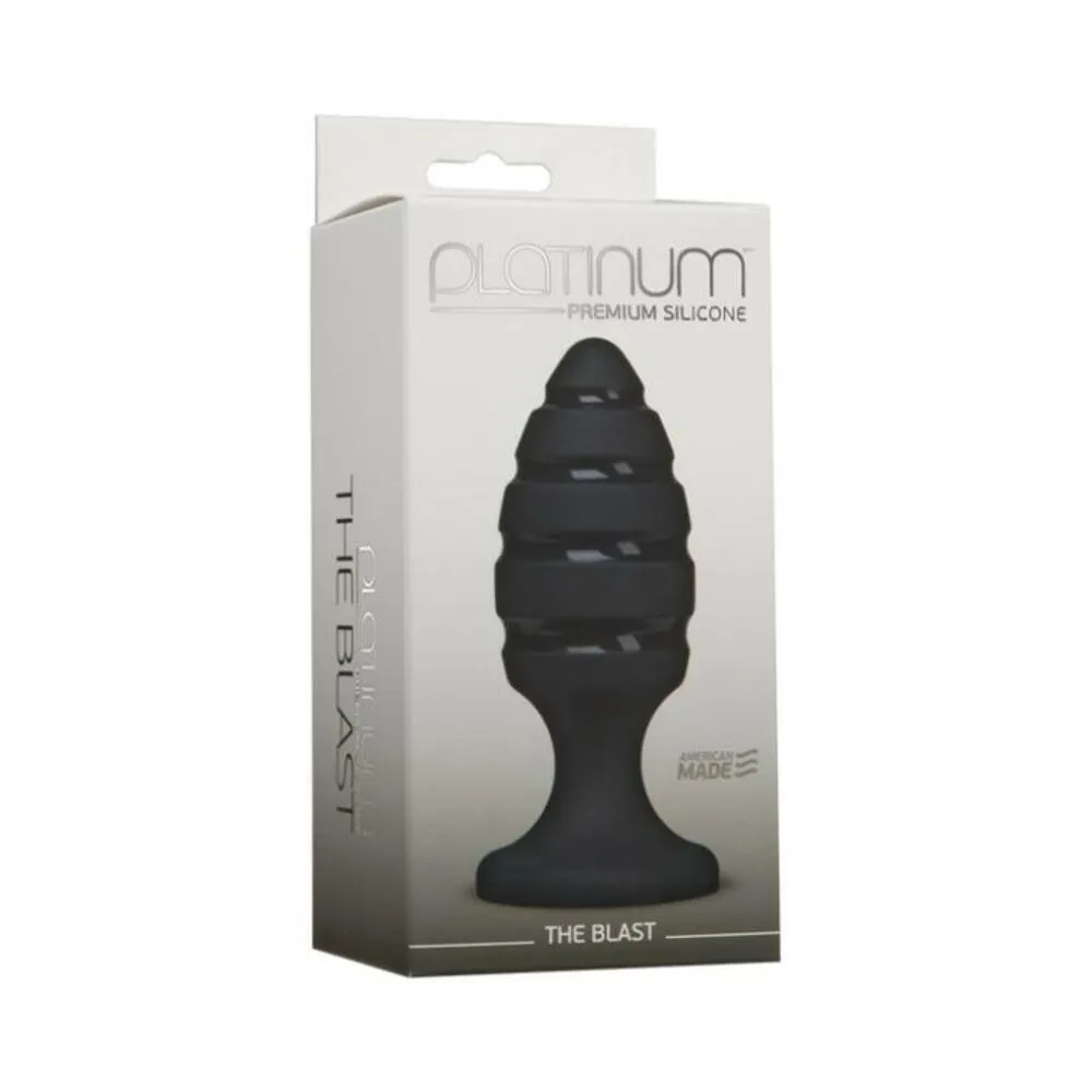 Platinum Premium Silicone The Blast Anal Plug Black