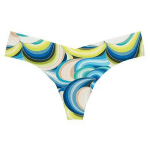 Playful Print Seamless Thong Panty Commando