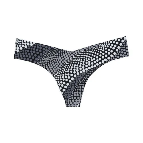 Playful Print Seamless Thong Panty Commando